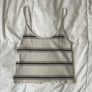 striped crop top